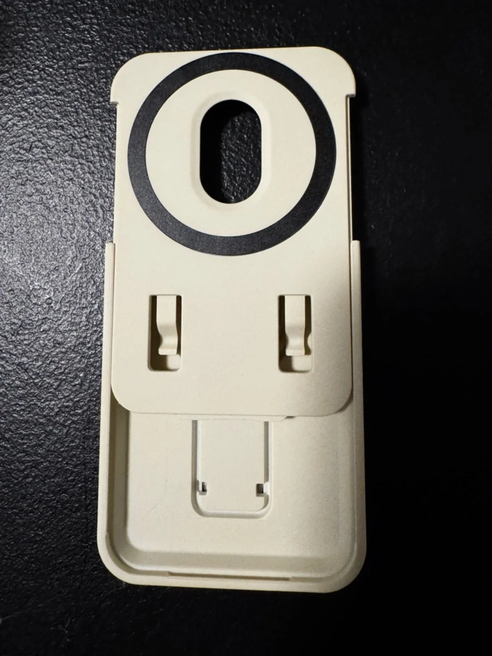magnetic mobile wallet and phone stand - beige color (2 available)